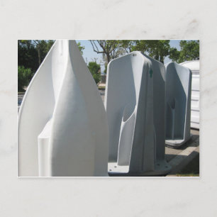 Straßenurinale in Brüssel Postkarte