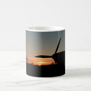 Straßenverkäufer-Hurrikane an der Dämmerung Kaffeetasse