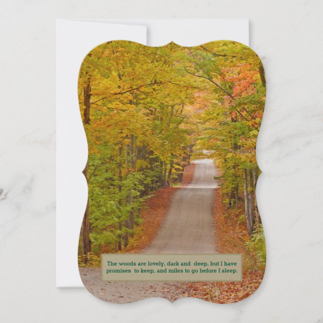 STRASSENVERKEHR DURCH HERBSTFARBEN Spaß (Vorderseite)