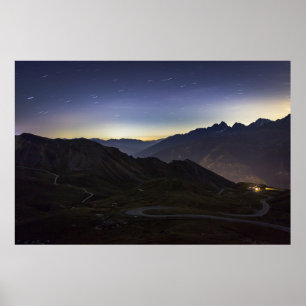 STRASSENVERKEHR ZWISCHEN BERGSTELLE POSTER