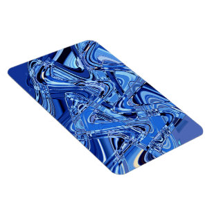 Straßenwellen in blau magnet