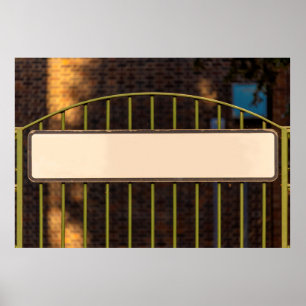 Straßenzeichen für Personalisierte Namen Poster