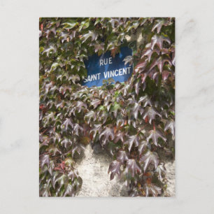 Straßenzeichen in Paris 2 Postkarte