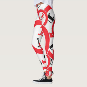 STRASSENZEICHEN KEIN FAHRZEUG LEGGINGS