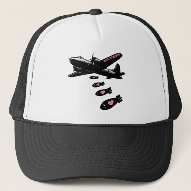 Strategic Love Bomber Pink Details Truckerkappe (Vorderseite)