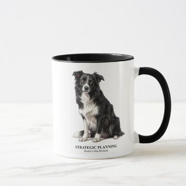 Strategic Planning Border Collie Tasse (Rechts)