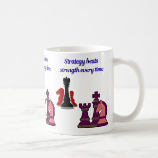 Strategie-gegen-Stärke-Schach-Tasse Kaffeetasse