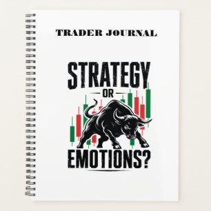 Strategie oder Emotionen Bull Trading-Mindset-Desi Planer