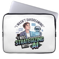 Strategisch mit KI - Funny Daydreaming Slogan