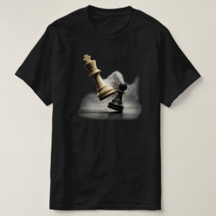 Strategischer Schachkönig Grafik T-Shirt