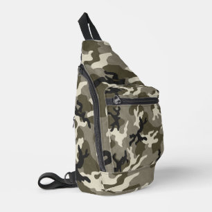 Strategisches militärisches Tarnmuster Crossbody Bag
