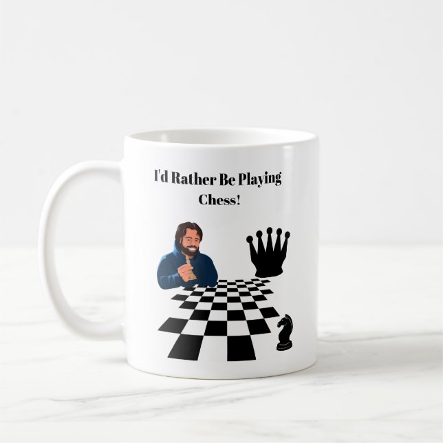 Strategisches Schachdesign - Die Kunst des Spiels Kaffeetasse (Links)