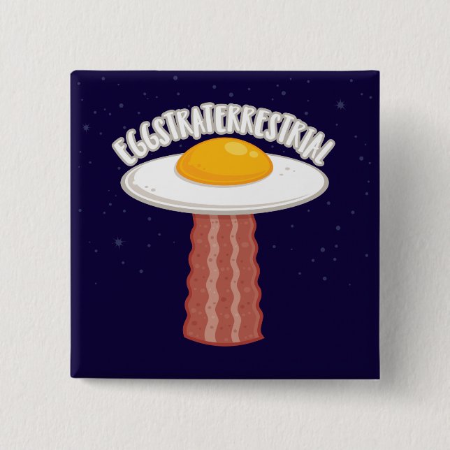 Straterrestrial mit Text Button (Vorderseite)