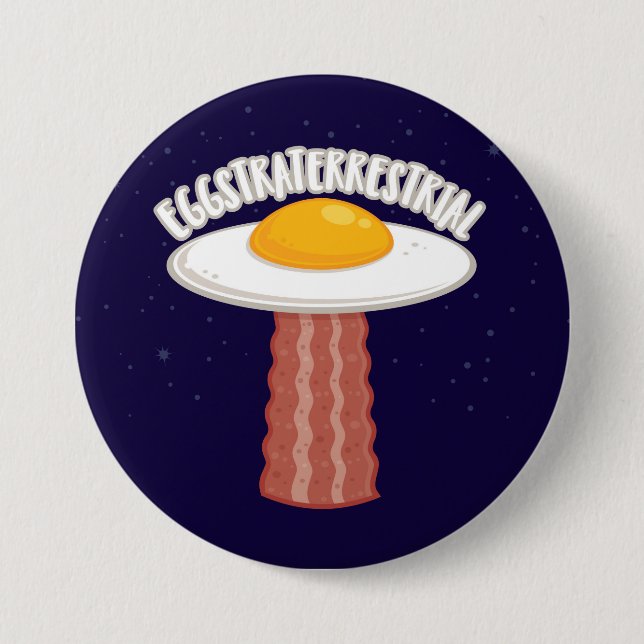 Straterrestrial mit Text Button (Vorderseite)