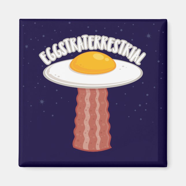Straterrestrial mit Text Magnet (Vorne)