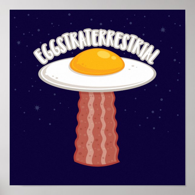 Straterrestrial mit Text Poster (Vorne)