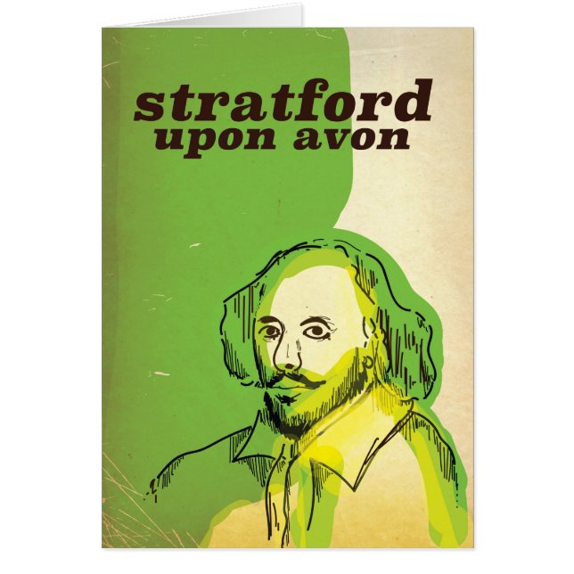 Stratford auf einem alten Reiseplakat (Vorne)