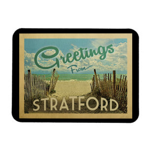 Stratford Connecticut Beach Vintage Magnet