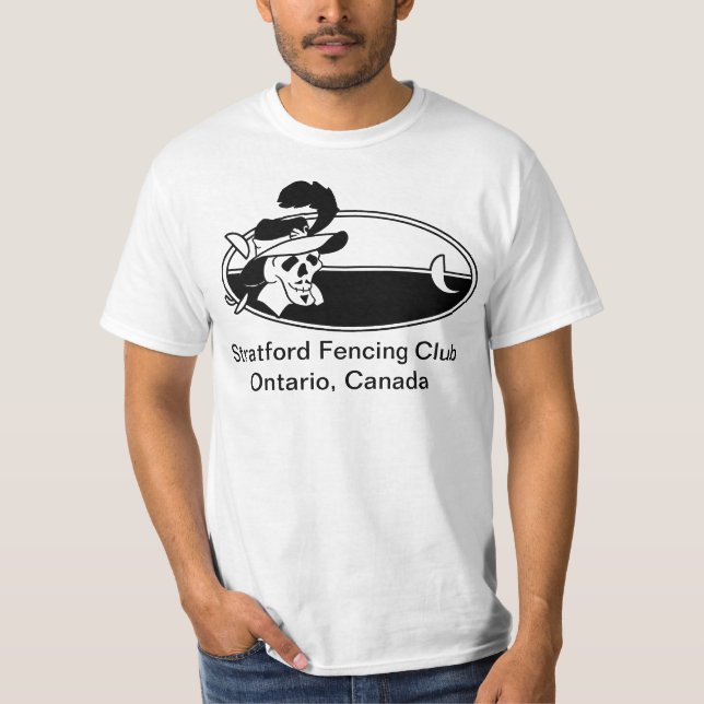 Stratford, das großes Logo des Vereins einzäunt T-Shirt (Vorderseite)