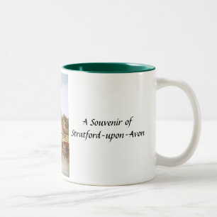 Stratford-nach-Avon Andenken-Tasse Zweifarbige Tasse