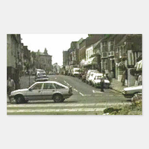 Stratford-nach-Avon England Straße jGibney 1986 Rechteckiger Aufkleber