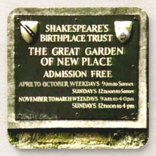 Stratford-nach-Avon Shakespeares Geburt jGibney Untersetzer