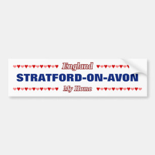 STRATFORD-ON-AVON - Meine Zuhause - EnglandHerz Autoaufkleber