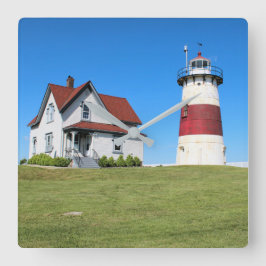 Stratford Punkt-Leuchtturm, Connecticut Quadratische Wanduhr