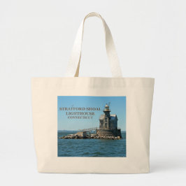 Stratford Shoal Lighthouse, Connecticut Jumbo Stoffbeutel