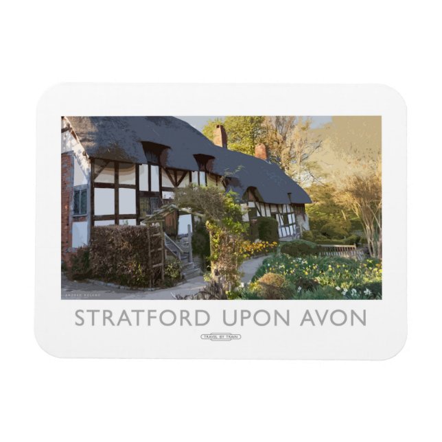 Stratford über Avon Railposter Magnet (Horizontal)