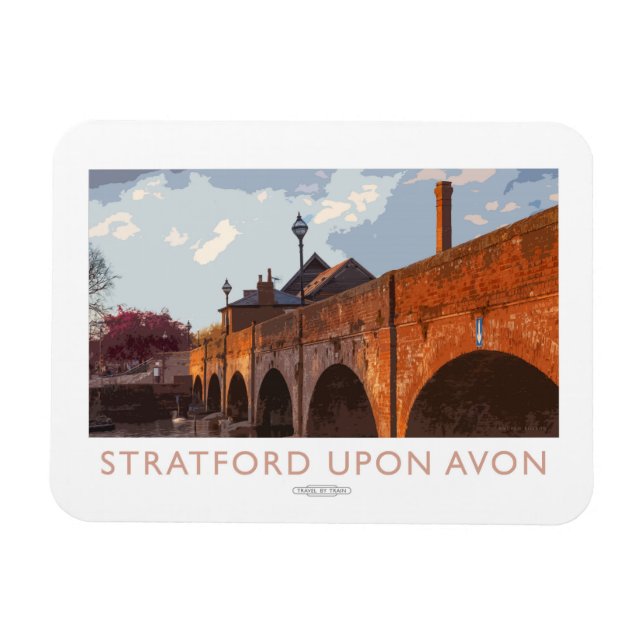 Stratford über Avon Railposter Magnet (Horizontal)