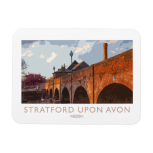 Stratford upon Avon Eisenbahnplakat Magnet