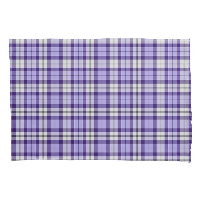 Strathclyde Scotland District Tartan Lila Kariert Kissenbezug (Vorderseite)