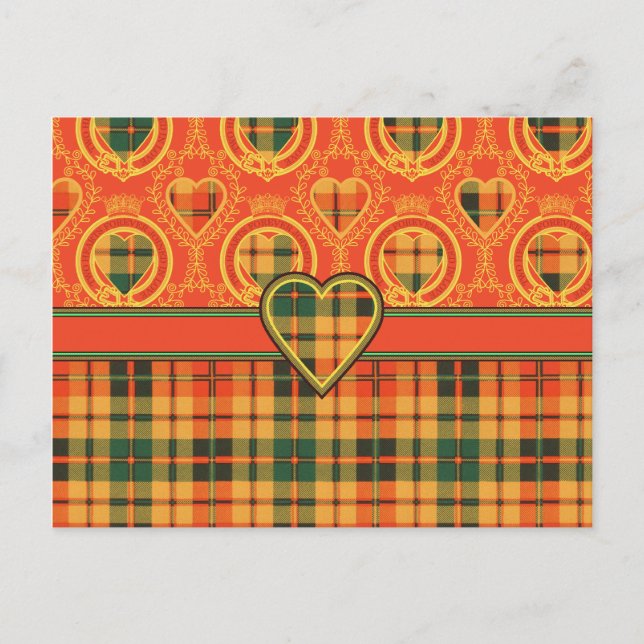 Strathearn Scottish Tartan Postkarte (Vorderseite)