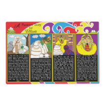 "A Passover Story" Set de table laminé 12" x 18"
