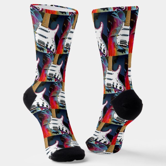 Stratocaster Guitar Socks Socken (Gewinkelt)