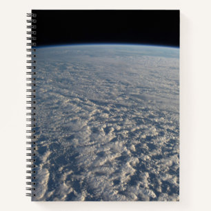 Stratocumulus Wolken über dem Pazifik. Notizbuch