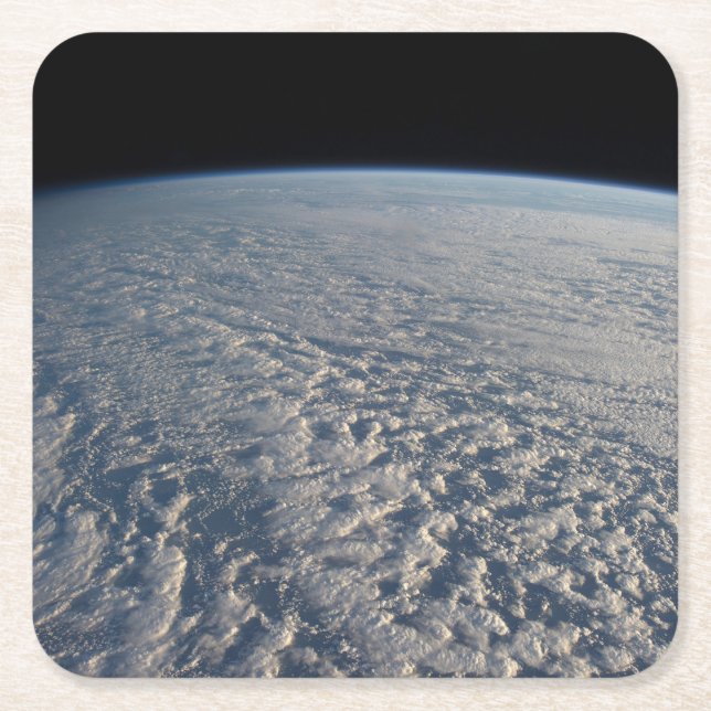 Stratocumulus Wolken über dem Pazifik. Rechteckiger Pappuntersetzer (Vorderseite)