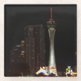 Stratosphäre Tower Las Vegas Glass Untersetzer