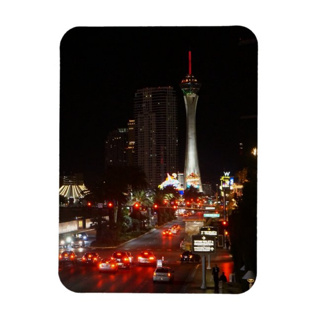 Stratosphärenturm Las Vegas Foto Magnet (Vertikal)