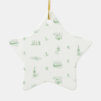 Stratton Bergtoile - grüne Verzierung Keramik Ornament