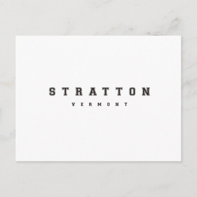 Stratton Vermont Postkarte (Vorderseite)