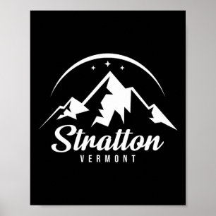 Stratton Vermont Ski Resort Skifahren Snowboarden Poster