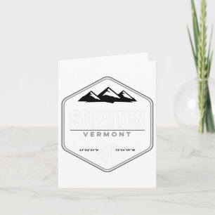 Stratton Vermont Snowboarding T Shirt Karte