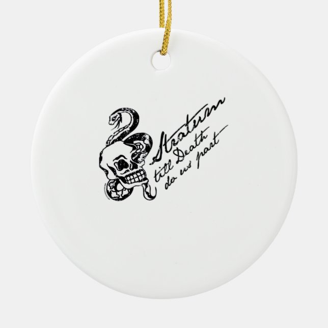 Stratum bis zum Tod tun uns Teil Keramik Ornament (Vorne)