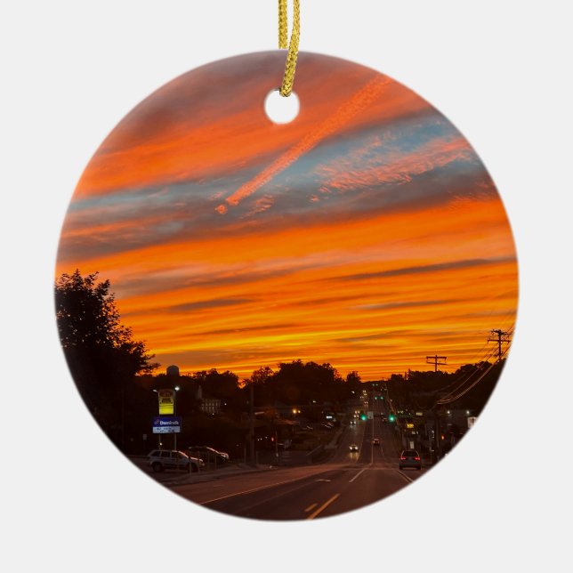 Stratus Sunset Ornament (Vorne)