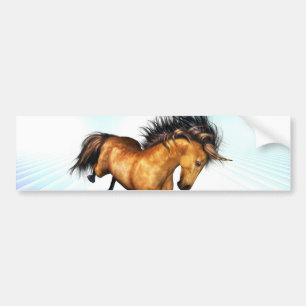 Sträubender Unicorn-Autoaufkleber Autoaufkleber