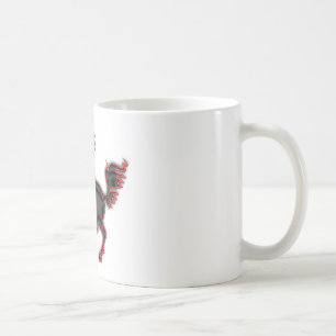 Sträubendes wildes Pferd Kaffeetasse