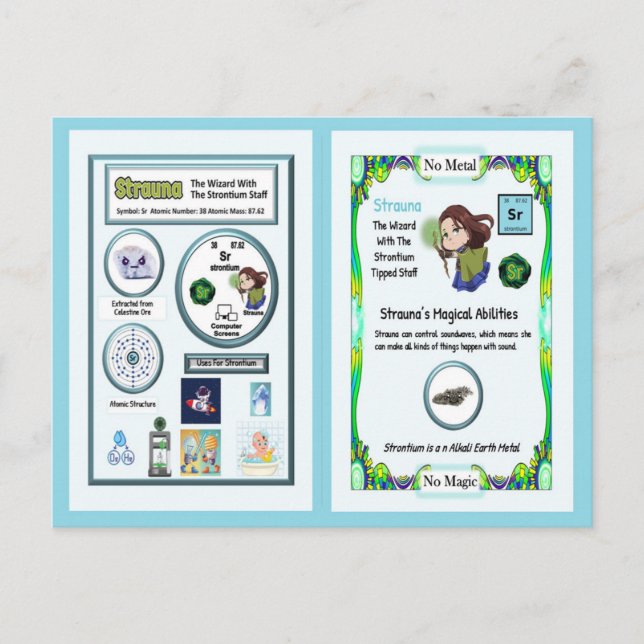Strauna - Strontium Trading Card Postkarte (Vorderseite)