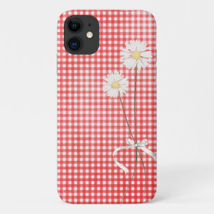 Strauß auf rotem Gingham Case-Mate iPhone Hülle